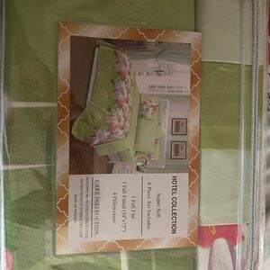Hotel Collection Green Floral Bedding Set